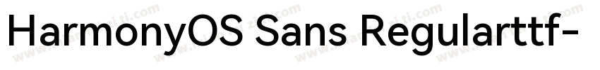 HarmonyOS Sans Regularttf字体转换